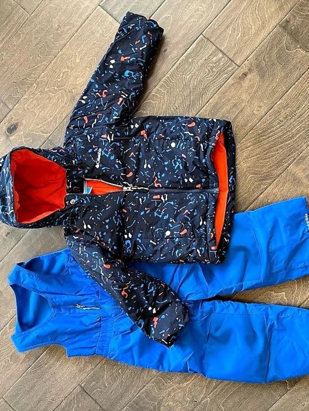 Columbia Toddler Buga Set Boys 4T Blue & Black Puffer Jacket Set